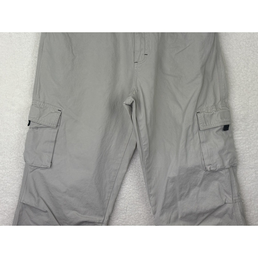 Guess Jeans Cargo Pants Mens 34x28 Gray Cotton Canvas Relaxed Fit Baggy Vintage - Picture 4 of 14